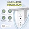 Overtime Outlet Shelf USB Wall Adapter, AC Outlet Extender w/ 8 AC Sockets and 3 USB Ports, Surge Protector OTWP8O3USB - alternate 4